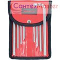 Набор ключей имбусовых TORX-TORX Tampered, 9 шт., T10-T50, CrV, удлиненные, сатин., чехол MATRIX
